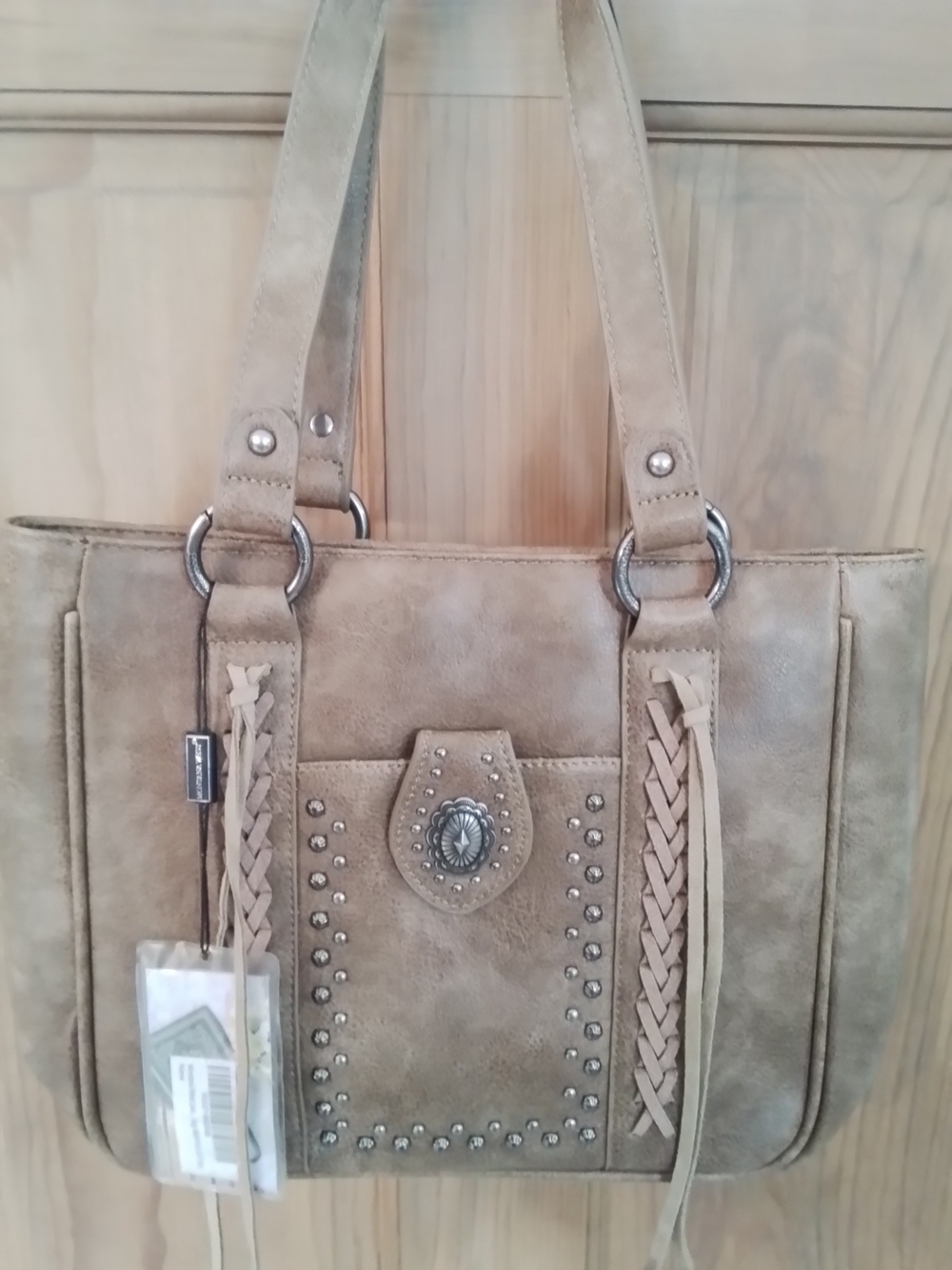 Montana West Double Strap Shoulder Bag/Tote* Soft Brown